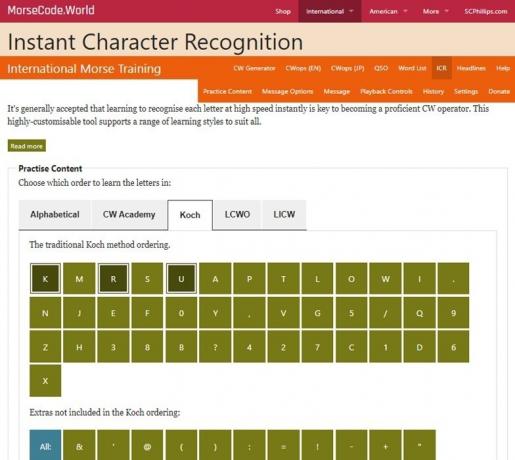 Aprenda el código Morse con la herramienta de reconocimiento instantáneo de caracteres.