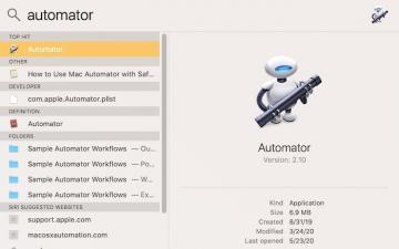 Cómo usar Automator en macOS