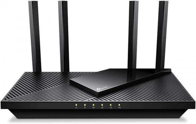 Zwarte TP-Link WiFi 6-router