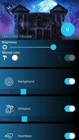 Wszystkie ścieżki dźwiękowe Hue Haunted House można w pełni dostosować. 