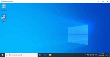 Sådan bruges Windows 10 -sandkassen