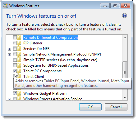 Просмотр описания функции в Windows 7