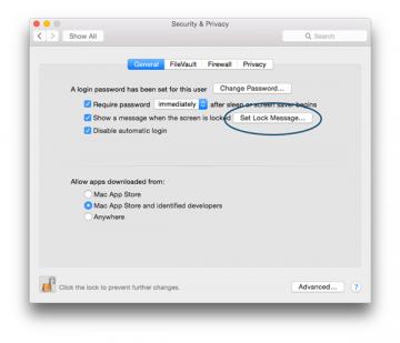 Agregue un mensaje personalizado a la pantalla de inicio de sesión de su Mac