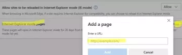 Microsoft Edge में इंटरनेट एक्सप्लोरर (IE) संगतता मोड सक्षम करें