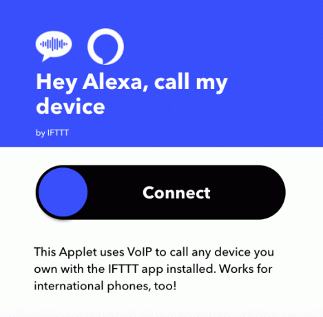 Jei naudojate tarptautinį mobiliojo telefono numerį, galite išbandyti IFTT „VoIP“ programėlę