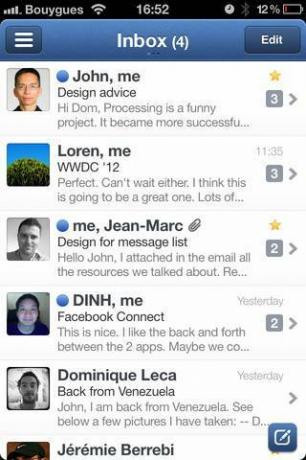 Žvirblis: tikriausiai geriausia „Gmail“ programa, skirta „iPhone“