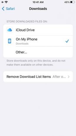 iPhone Safari-downloads Locatie wijzigen