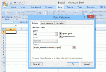 Izmantojiet dinamiskā diapazona nosaukumus programmā Excel elastīgām nolaižamajām izvēlnēm