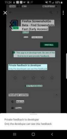 Kuidas kasutada Firefoxi ekraanipilti Androidile