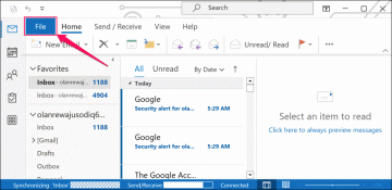 Как удалить или удалить учетную запись электронной почты из Outlook