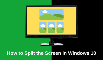 כיצד לפצל את המסך ב- Windows 10