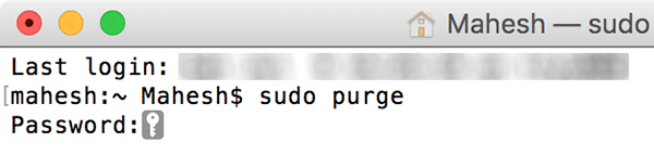 Purge-Passwort