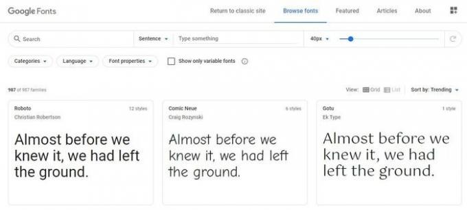 Installa Gestisci caratteri Windows 10 Google Fonts