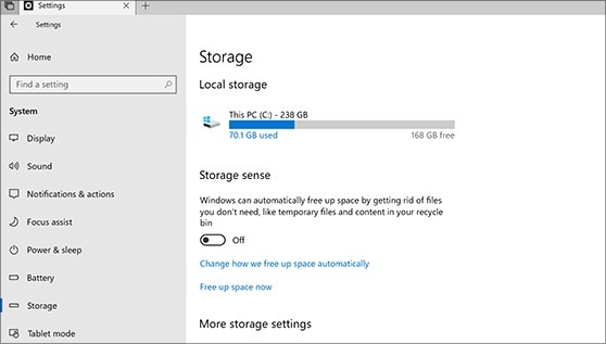 พื้นที่เก็บข้อมูล Mac Windows Storage