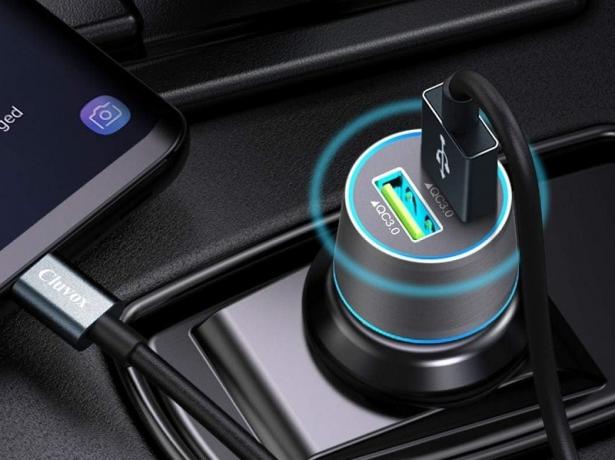 Cluvox, le meilleur chargeur de voiture rapide USB-C pour appareils Android