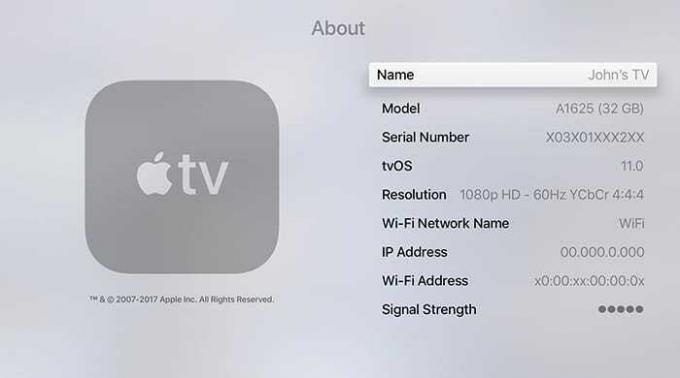Tvos11 Pengaturan Apple TV Umum Tentang