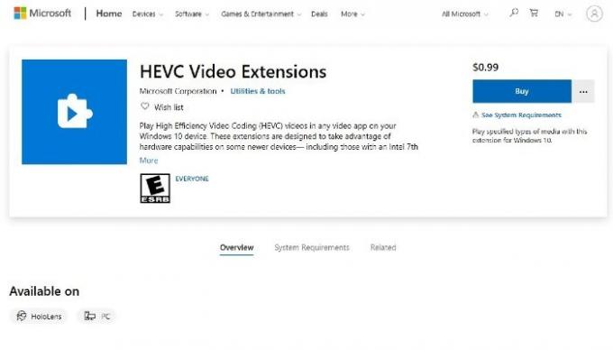 Hevc Extension Ufficiale
