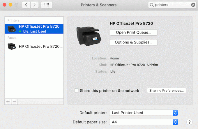Du kan få adgang til macOS printerindstillingsindstillinger