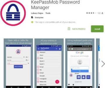 5 geriausios „Keepass“ kompanijos programos, skirtos „Android“