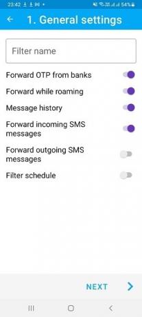 Persiųsti SMS Android Gawk naują filtro informaciją
