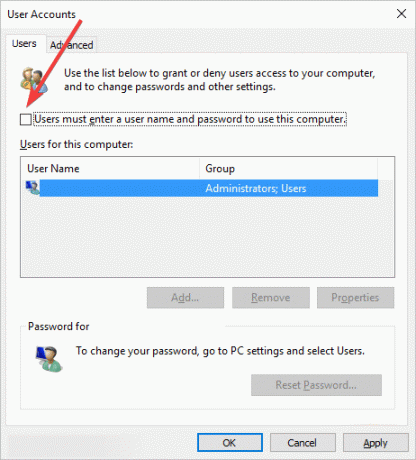 Gli utenti della schermata di accesso devono inserire un nome utente e una password per utilizzare questo computer