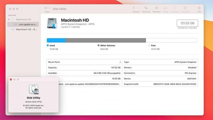 Diska atļaujas Macos Disk Utility Information