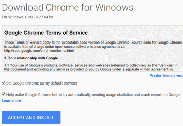 Ladda ner paketet för omfördelning av Google Chrome (fristående installationsprogram)