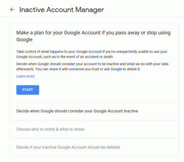 Как активировать неактивный менеджер аккаунтов Google
