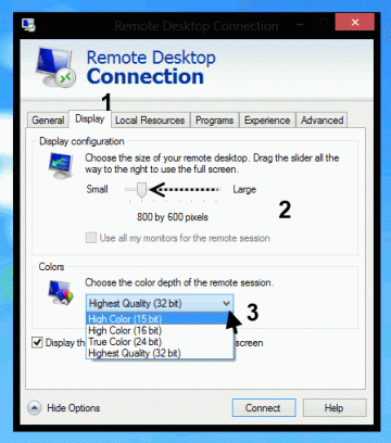 Velocizzare la connessione desktop remoto in Windows 8