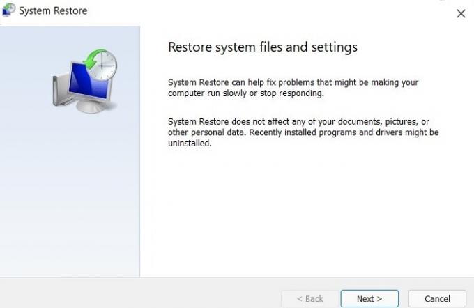 Problema del disco rigido di Windows Ripristino delle impostazioni dei file di sistema