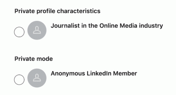 Kaj je zasebni način LinkedIn in kako si ogledate profile z njim