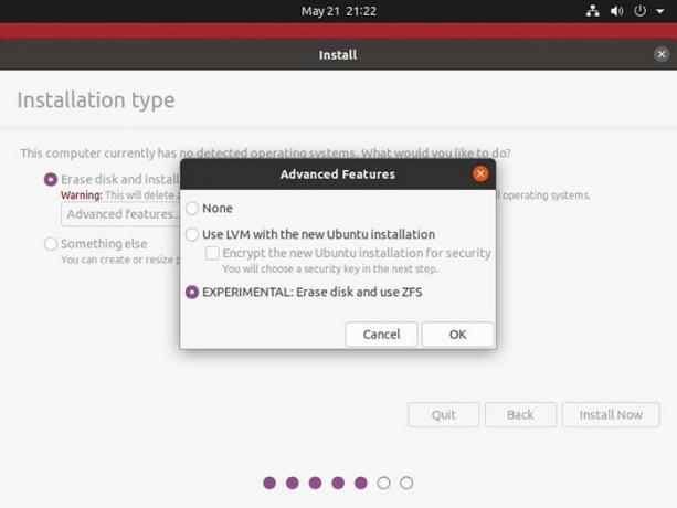 आसान Ubuntu 20 04 Zfs स्नैपशॉट इंस्टॉलेशन प्रायोगिक Zfs