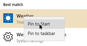 Win10-fix-blank-start-menu-plytelės-pin-to-start