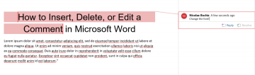 Jak vložit, odstranit nebo upravit komentář v aplikaci Microsoft Word