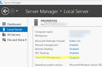 Керування Azure Arc у Windows Server Manager 