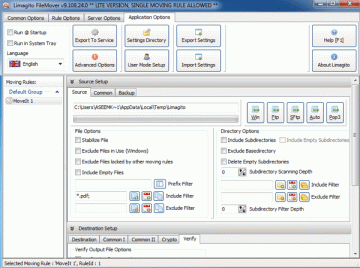 Samodejno premikanje, brisanje ali kopiranje datotek v sistemu Windows