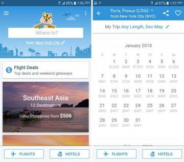 5 Android -apps til let at finde billige flyrejser