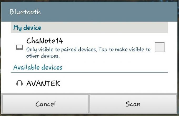 Uparivanje AVANTEK Bluetooth slušalica na Androidu.
