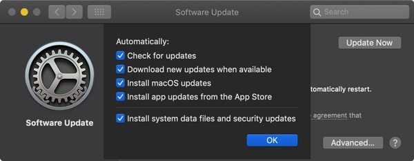 Macos Auto-Update-Optionen