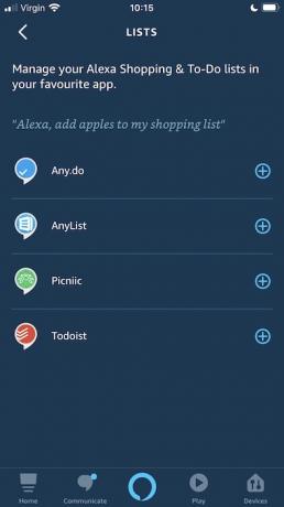 „Alexa“ palaiko įvairias apsipirkimo ir sąrašų programas, tačiau šiame straipsnyje naudosime „Todoist“.