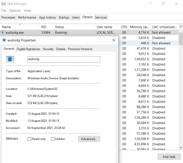 Как исправить высокую загрузку процессора audiodg.exe в Windows 11/10