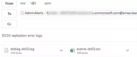 Enviar e-mail com anexos do Outlook para o canal Teams