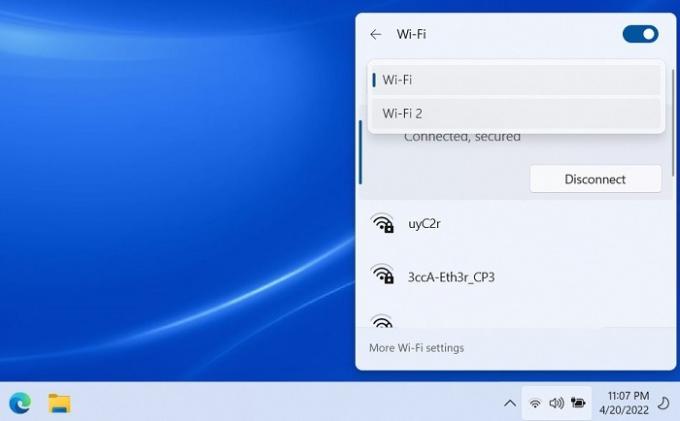 Cavo di rete Windows scollegato Wi Fi Wi Fi2