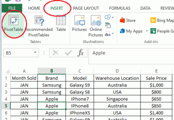 Excel'de Basit Bir Özet Tablo Nasıl Oluşturulur