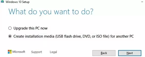 luua Windows 10 installikandja