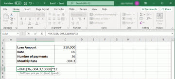 Как рассчитать годовую процентную ставку (APR) в Microsoft Excel