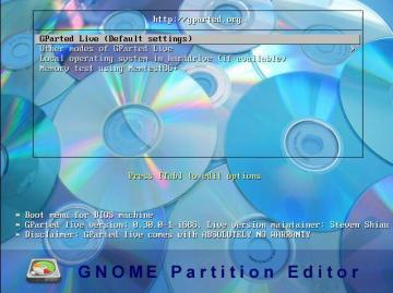 Uporabite GParted za upravljanje particij diska v sistemu Windows