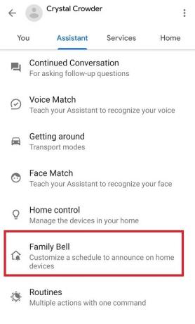 Så här använder du Google Assistant Family Bell Feature Family Bell
