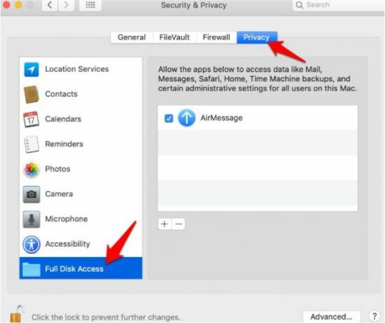 Download Imessage Android Device Airmessage Privacy Volledige schijftoegang