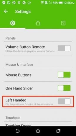 Android Phone Maus Mac Linkshänder